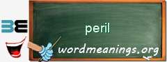 WordMeaning blackboard for peril